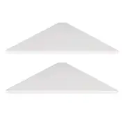 evron Corner Mounting Shelf,Easy to Install Wall Corner Shelf,Set of 2 (White