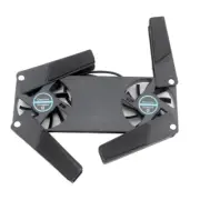 Computer Cooling Pad,Portable Notebook Radiator Foldable Dual Fan Cooling3625