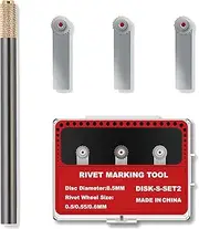 HUBEST Model Rivet Maker Tool with Handle for Model Hobby Craft Building Accessories Tool(Set S2)