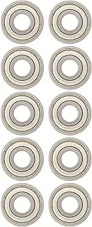 Zerodis 6201Z Steel Storage Steel Bearing Radial and Axial Loads for Cars and Instruments 10 Pieces of 12 Mm