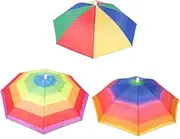 [BIUDECO] Adjustable Elastic Band Umbrella Hat for Adults Hands Fishing Gardening Beach