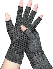 Arthritis Compression Gloves Fingerless Gloves Women & Men Relieve Carpal Tunnel Rheumatoid Osteoarthritis Joint Pain Relief Gloves Hand & Wrist Support Finger Brace