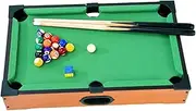 Mini Table Pool Snooker Cues Easily Set up Playset Motor Skills Wooden Billiards Toy for Desk Party Indoor Playhouse Home