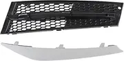Front Bumper Lower Grille Grill Hood Mesh, Grille Trim Fashion Decoration Replacement for 3 Series E92 E93 LCI 2011-2013 (Left: 51117229181+51117227923)