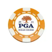 2021 PGA Championship Kiawah Ocean Course Clay Poker Chip Golf Ball Marker