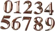 TEHAUX 10pcs Number Plaque Signs Door Address Digits for Hotels Apartments and Offices Easy to Read Stickers Stylish Decor for Home