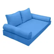 |SLIPCOVER ONLY|S1 Daybed Mattress Bolster Backrest Covers Piped Trim Full AD102