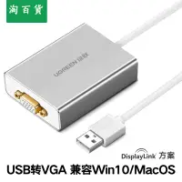 在飛比找樂天市場購物網優惠-淘百貨 ● usb轉vga轉換器電腦擴展6多屏15針接口連接