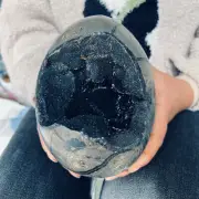7.7LB Natural Dragon Septarian Geode Quartz Cluster Crystal egg Healing 3500g