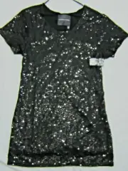 Bling VICTORIA SECRET SUPERMODEL ESSENTIALS SEQUIN BLACK MINI DRESS S VERY SEXY
