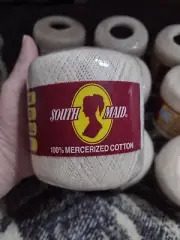 LOT OF 9 SOUTH MAID MERCERIZED COTTON BALLS WITH K-MART PRICE TAGS NIP NEW