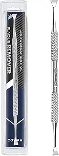 ZOVIRA Calculus Remover Dental Plaque Removal for Dogs and Cats, Double Headed Teeth whitening Stainless Steel Kit Suitable for Small Puppy and Pets