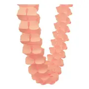 3.6m Four Leaf Clover Tissue Paper Garland - Peach