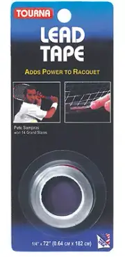 NEW Tourna Lead Tape Tennis Golf Silver Unique