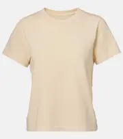 [Khaite] Khaite Emmylou cotton T-shirt AU 16 beige