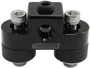 Aeroflow Pressure Sensor Block Black 3 X 1/8" Npt Port Mount Rubber - AF456-01BLK