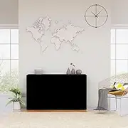 Dining Storage Sideboard Black 120x36x69 cm Engineered Wood