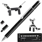 Magnetic Ballpoint Pen, Decompression Fidget Magnetic Pen, Multifunction Writing Magnetic Metal Strato Pen with Gift Box, Magnet Pen Fidget Pen Suitable for Stress Relief and Office (B)