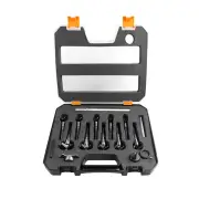 5/6/10pcs Woodworking Hole Opener Set Blue Carbide Adjustable Opener Drilling Wood Hinge Drill Bits Detachable Strong Ba