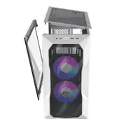 Cooler Master MasterBox TD300 ARGB Mesh Micro-ATX Case - White-TD300-WGNN-S00