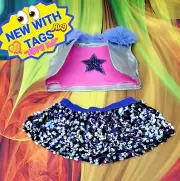NEW Build a Bear Vest Star Shirt Teddy Rock Star VIV Clothes Sequin Skirt 51