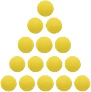 TOYANDONA Eva Splatter Shooting Game Ball 36pcs Soft Foam Balls Round Refill Balls Yellow Launch Supplementary Ball Replacement Duck Toy Balls