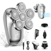 Electric Razor for Men Kibiy Upgrade 5-in-1 Bald Head Shaver Cordless LED Me...