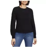 Christian Siriano Ladies Pointelle Sweater POINTELLE SWEATER BLACK S
