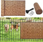 Bamboo Privacy Screen, Natural Reed Fence Rolls, Decorative Fence,Bamboo Fencing, Pool Fence, for Garden,Balcony,Outdoor,Backyard Patio, Sun Shade, Waterproof, Breathable(170 * 600cm(5.6 * 19.7ft))