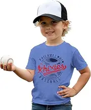 [MODNTOGA] Baseball Shirt for Toddler Boy Girl Funny Baseball Graphic Tshirt Kid Sports Fans Tops Retro Short Sleeve Summer Tee