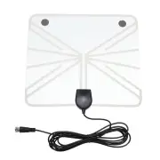 Universal ATSC USB HD Digital TV Antenna 50-100 Miles HD with HDTV Amplifier Signal Booster for Indoor