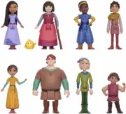 Mattel Disney Wish The Teens Mini Doll Set 8 Posable Dolls & Star Figure Set