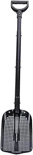 Sifting Shovel Aluminium Alloy Mesh Sand Sifter Shovel Removable Sand Dipper with Plastic D Handle Easy to Clean Chicken Coop Cleaning Tools