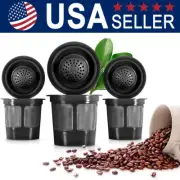 9 Pack Black K-Cup Reusable Replacement Coffee Filter Refillable Pod for Keurig