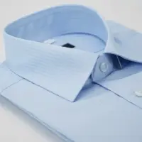在飛比找momo購物網優惠-【金安德森】藍色吸排窄版長袖襯衫-fast
