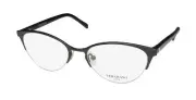 VERA WANG LUXE ASTER CATEYE/BUTTERFLY HALF-RIM TITANIUM EYEGLASS FRAME/GLASSES