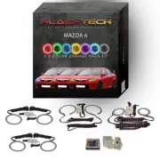 RGB Angel Eye LED Halo Ring kit with IR Remote for 2003-2008 Mazda 6 Headlights (for: Mazda)