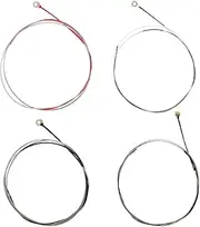 HAMPPLIES 4pcs Violin Strings Set for 1/4 Size Violins Diy Replacement Strings Universal Metal Instrument Accessories