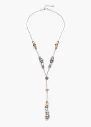 [Taking Shape] Taking Shape Two Tone Charm Lariat Necklace in Multi - Women's Accessories Multi
