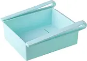 Fridge Drawer Organizer, Pull-out Refrigerator Storage Box Holder Food Organizer Drawer Space Saver Slide Kitchen Storage Rack Shelf Holder, Small Size, Installs Under Shelf