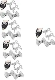 [FOMIYES] Decorative Rhinestone Bow Shoe Clips for Heels Flats Easy to Install Clip Design Stylish Shoe Charms for High Heels Pumps Dress Fashionable Accessories