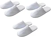 minkissy 3-pair Disposable Slippers One-time Use Skidproof Comfortable Ventilated for Hotel Home