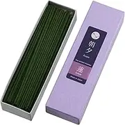Asayu Japan Low Smoke Incense Sticks Lotus Fragrance Scent Sampler for Evening Meditation, Relax or Yoga, Made in Japan Quality 20g