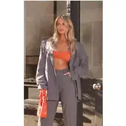 Charcoal Tailored Oversized Dad Blazer, Charcoal