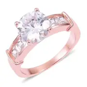 ROSE TONE ENGAGEMENT RING 8 #size8rings #size8 #engagementrings #rings #ring