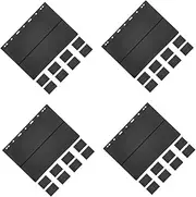 BESTOYARD 4sets Professional Stamp Collecting Loose-Leaf Pages Double-Sided Stamp Storage Holders A5 Conference Folder 10pcs*4