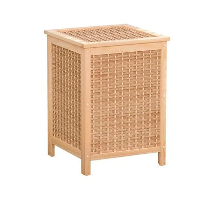 Artiss Laundry Hamper Bathroom Storage Cabinet Wooden