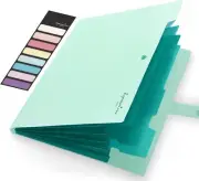 Sooez School Supplies File Folder, Letter Size Accordion File Organizer,