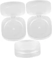MERRYHAPY 3pcs Portable Makeup Sample Containers Transparent Frosted Blusher Trays for Travel Empty Eyeshadow Palette for Makeup Artists and Beauty Enthusiasts