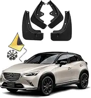 Car Mud Flaps Splash Guards, for Mazda CX-3 2015-2023 Molded Custom Front and Rear Mudflaps Splash Guards Fender Flares Kit 4-PC Auto Accessories,Send 1 Car Wash Towel